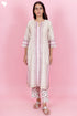 Chanderi Silk Kurta And Pant Set With Block Print